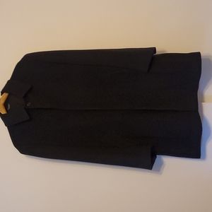 Men's Black Wool Coat
